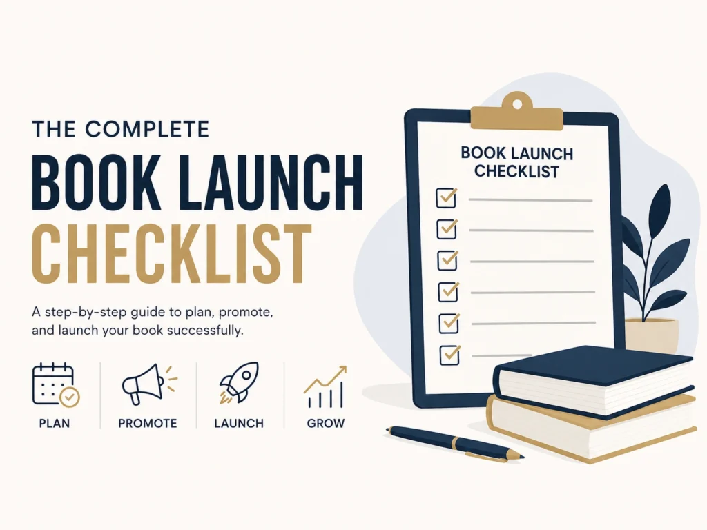 Book Launch Checklist Infographic